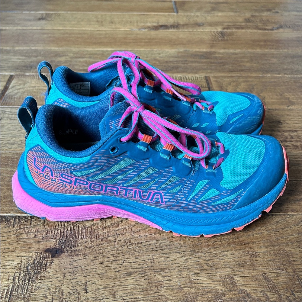 La Sportiva Blue and Pink Athletic Shoes